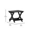 Flash Furniture Monterey 3-Pc Adirondack Set w/2 Adjustable HDPE Loungers w/Cup Holders and Folding Side Table, Blk LE-HMP-2017-2-T1620H-BK-GG - alternate 8